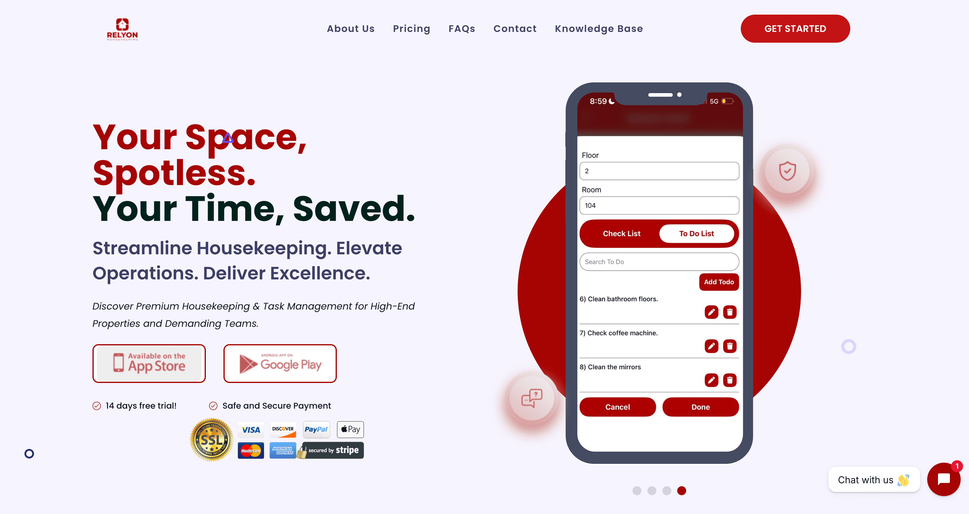RelyOn Housekeeping mobile app remediation and SaaS product strategy case study